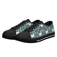 Llama Women's Low Top Canvas Shoes