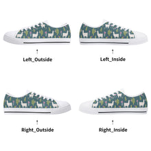 Llama Women's Low Top Canvas Shoes