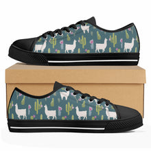 Llama Women's Low Top Canvas Shoes