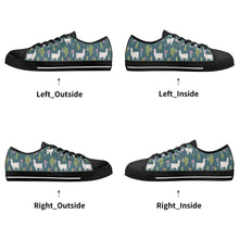 Llama Women's Low Top Canvas Shoes