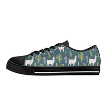 Llama Women's Low Top Canvas Shoes