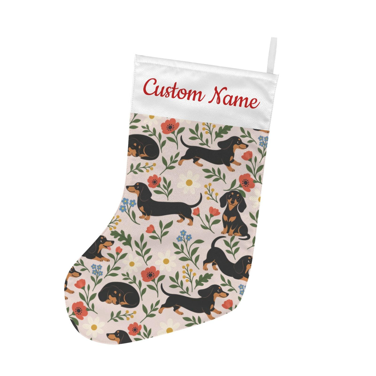 Personalized Dachshund Christmas Stocking
