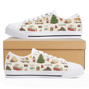 Camping Women's Low Top Canvas Shoes