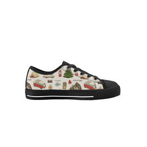 Camping Kid's Low Top Canvas Shoes