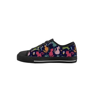 Cat Kid's Low Top Canvas Shoes