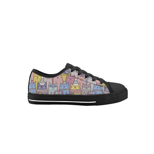 Cat Kid's Low Top Canvas Shoes