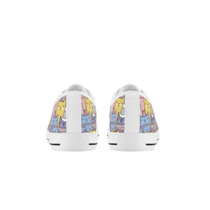 Cat Kid's Low Top Canvas Shoes