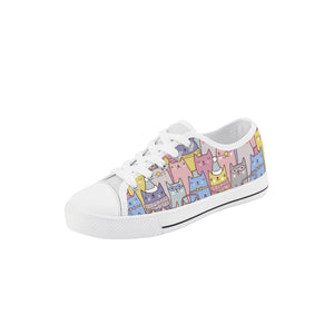 Cat Kid's Low Top Canvas Shoes