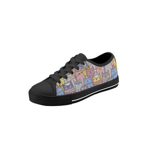 Cat Kid's Low Top Canvas Shoes