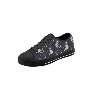 Cat Kid's Low Top Canvas Shoes