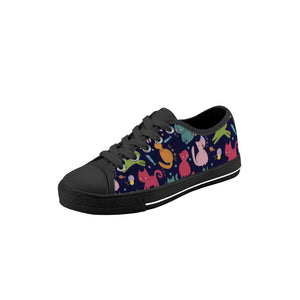 Cat Kid's Low Top Canvas Shoes