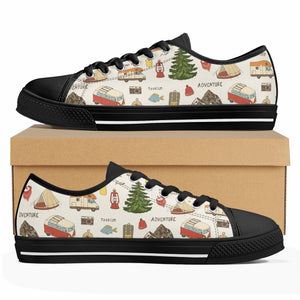 Camping Women's Low Top Canvas Shoes