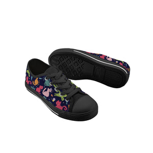 Cat Kid's Low Top Canvas Shoes