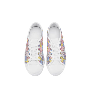 Cat Kid's Low Top Canvas Shoes