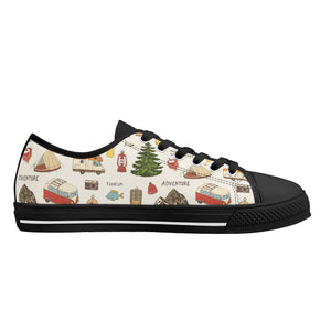 Camping Women's Low Top Canvas Shoes