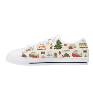 Camping Women's Low Top Canvas Shoes