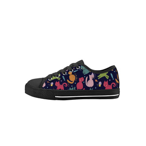 Cat Kid's Low Top Canvas Shoes