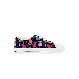 Cat Kid's Low Top Canvas Shoes