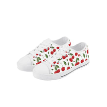 Cherry Kid's Low Top Canvas Shoes