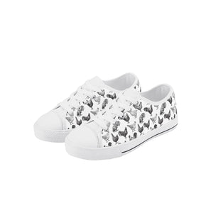 Chicken Kid's Low Top Canvas Shoes