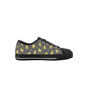 Chicken Kid's Low Top Canvas Shoes