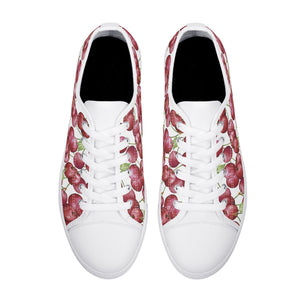 Cherry Women's Low Top Canvas Shoes