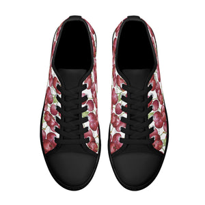 Cherry Women's Low Top Canvas Shoes