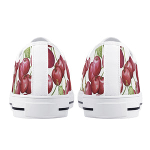 Cherry Women's Low Top Canvas Shoes