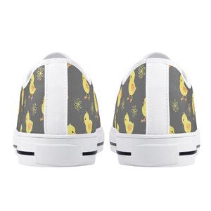 Chicken Women's Low Top Canvas Shoes