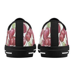 Cherry Women's Low Top Canvas Shoes