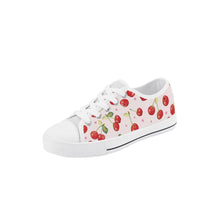 Cherry Kid's Low Top Canvas Shoes