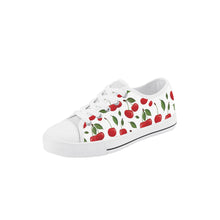 Cherry Kid's Low Top Canvas Shoes
