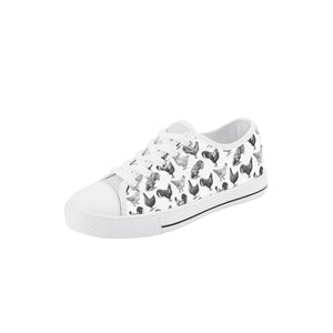Chicken Kid's Low Top Canvas Shoes