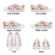 Cherry Kid's Low Top Canvas Shoes
