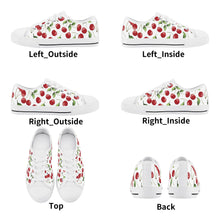 Cherry Kid's Low Top Canvas Shoes