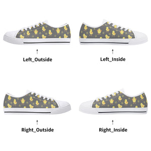 Chicken Women's Low Top Canvas Shoes