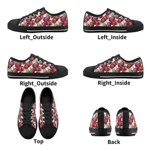 Cherry Kid's Low Top Canvas Shoes