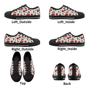 Cherry Kid's Low Top Canvas Shoes