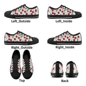 Cherry Kid's Low Top Canvas Shoes