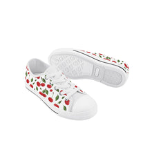 Cherry Kid's Low Top Canvas Shoes