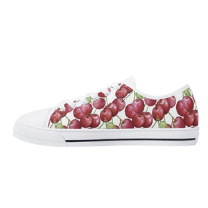 Cherry Women's Low Top Canvas Shoes