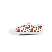 Cherry Kid's Low Top Canvas Shoes
