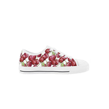 Cherry Kid's Low Top Canvas Shoes