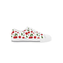 Cherry Kid's Low Top Canvas Shoes