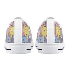 Cat Women's Low Top Canvas Shoes