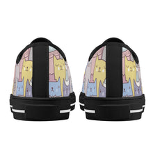 Cat Women's Low Top Canvas Shoes