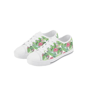 Flamingo Kid's Low Top Canvas Shoes