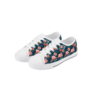 Flamingo Kid's Low Top Canvas Shoes