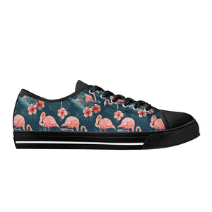 Flamingo Women's Low Top Canvas Shoes