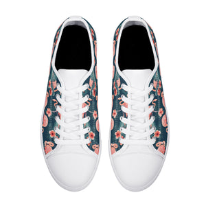 Flamingo Women's Low Top Canvas Shoes